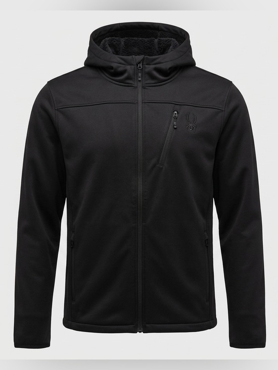 Spyder Other - Spyder Medium Men’s Track Jacket with Hood - inside is fleece